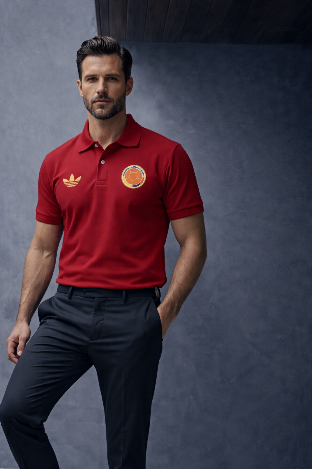 Polo Selección Colombia Hombre - Oficial Tricolor