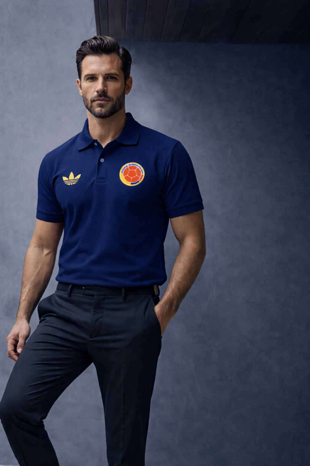 Polo Selección Colombia Hombre - Oficial Tricolor