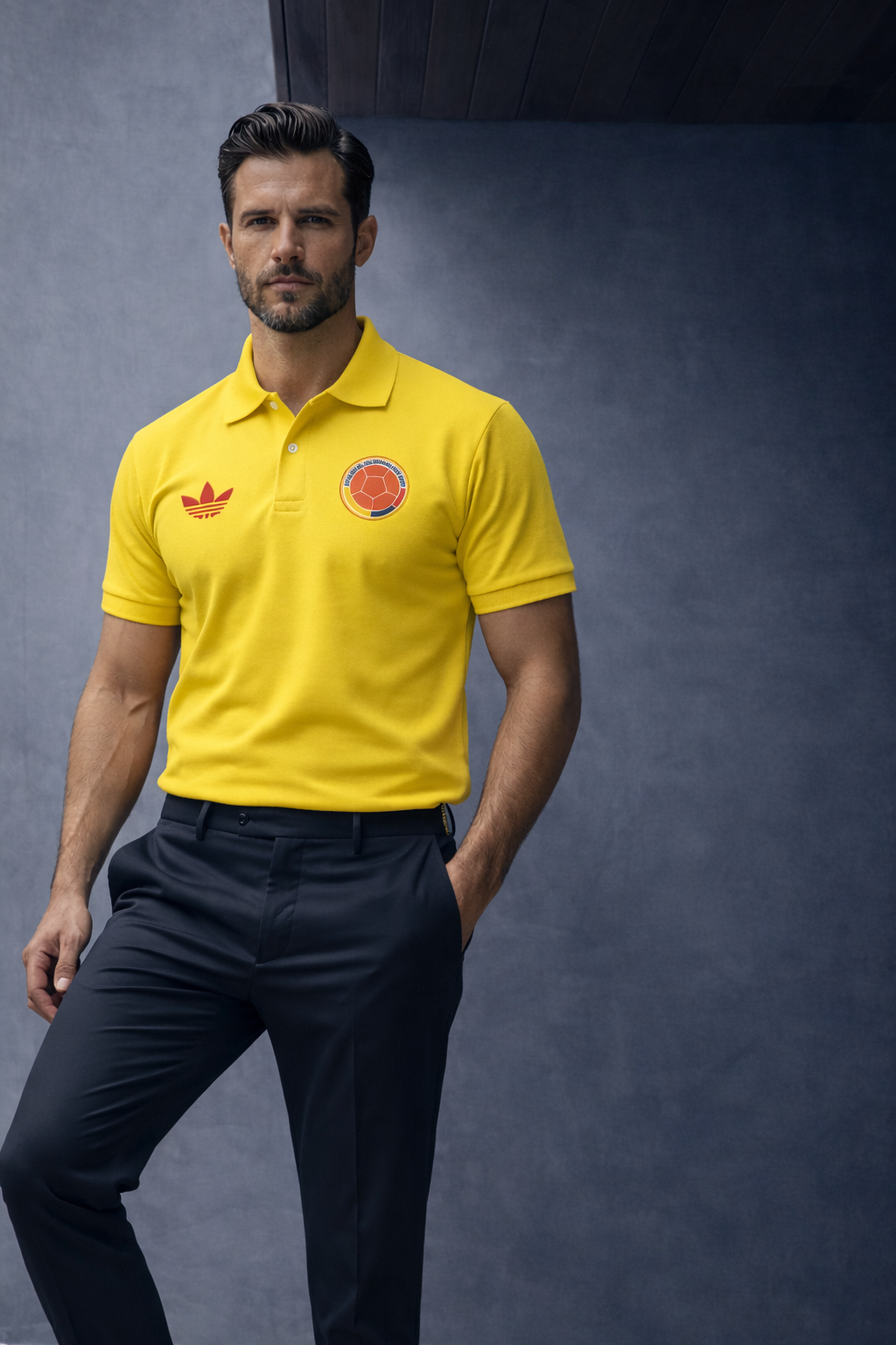 Polo Selección Colombia Hombre - Oficial Tricolor