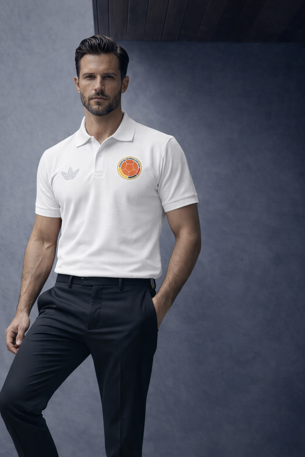 Polo Selección Colombia Hombre - Oficial Tricolor