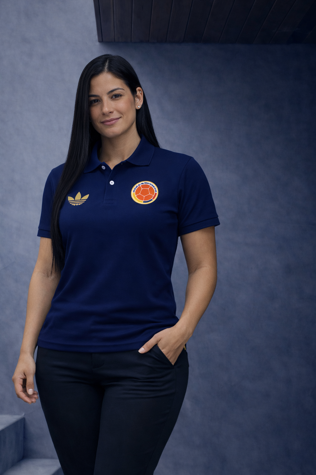 Polo Selección Colombia Mujer - Oficial Tricolor Patria
