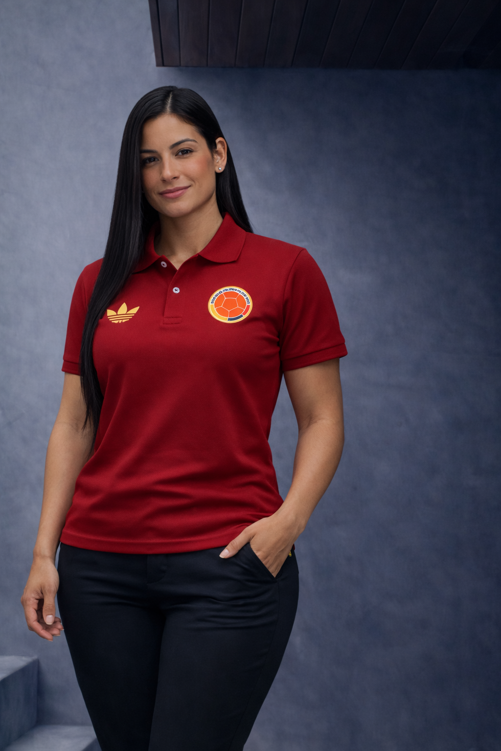 Polo Selección Colombia Mujer - Oficial Tricolor Patria